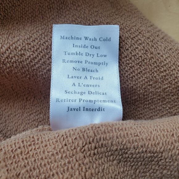 Frank & Eileen Belfast Sweatshirt Trench Coat Camel Triple Fleece Large FLAW - Picture 14 of 14